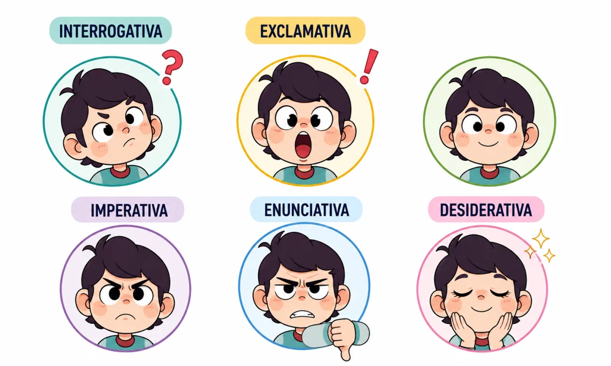 Tipos de oraciones simples según la actitud del hablante: ejemplos y ejercicios