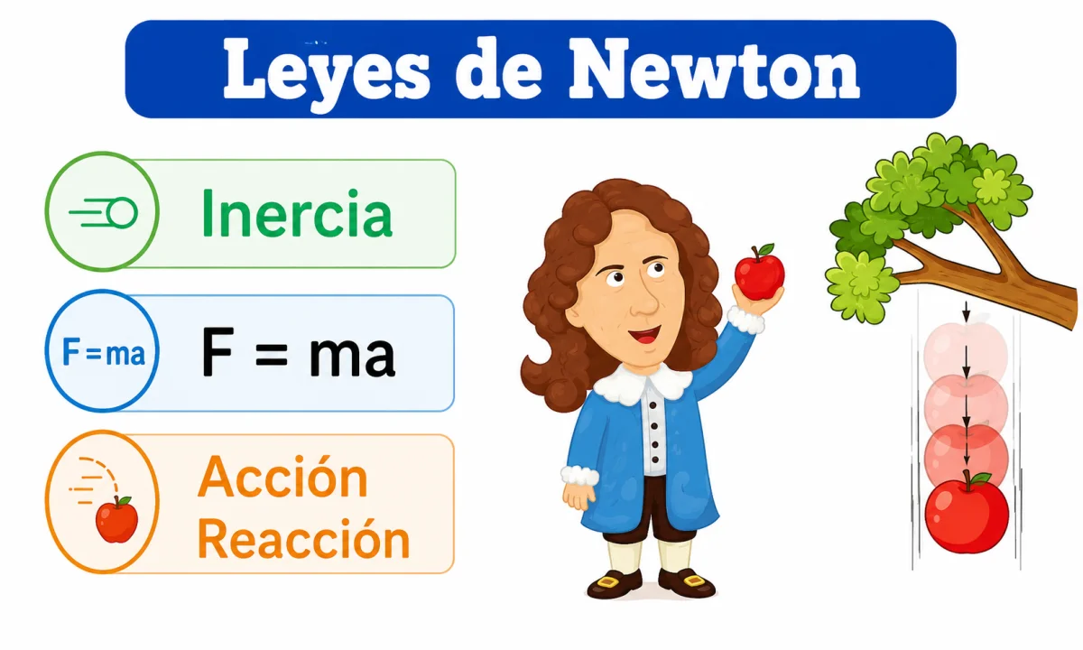 Leyes de Newton: resumen claro de las tres leyes del movimiento
