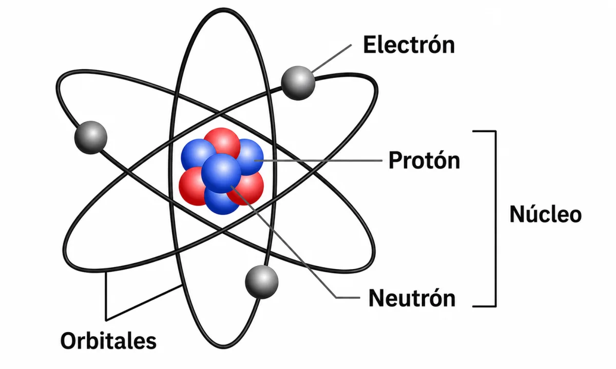 Partes de un átomo y sus características: estructura, partículas y modelos atómicos