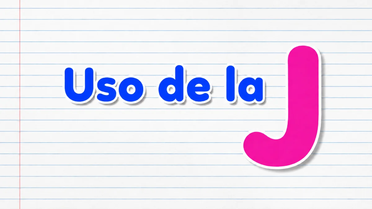 El uso de la j: reglas y diferencias con la g