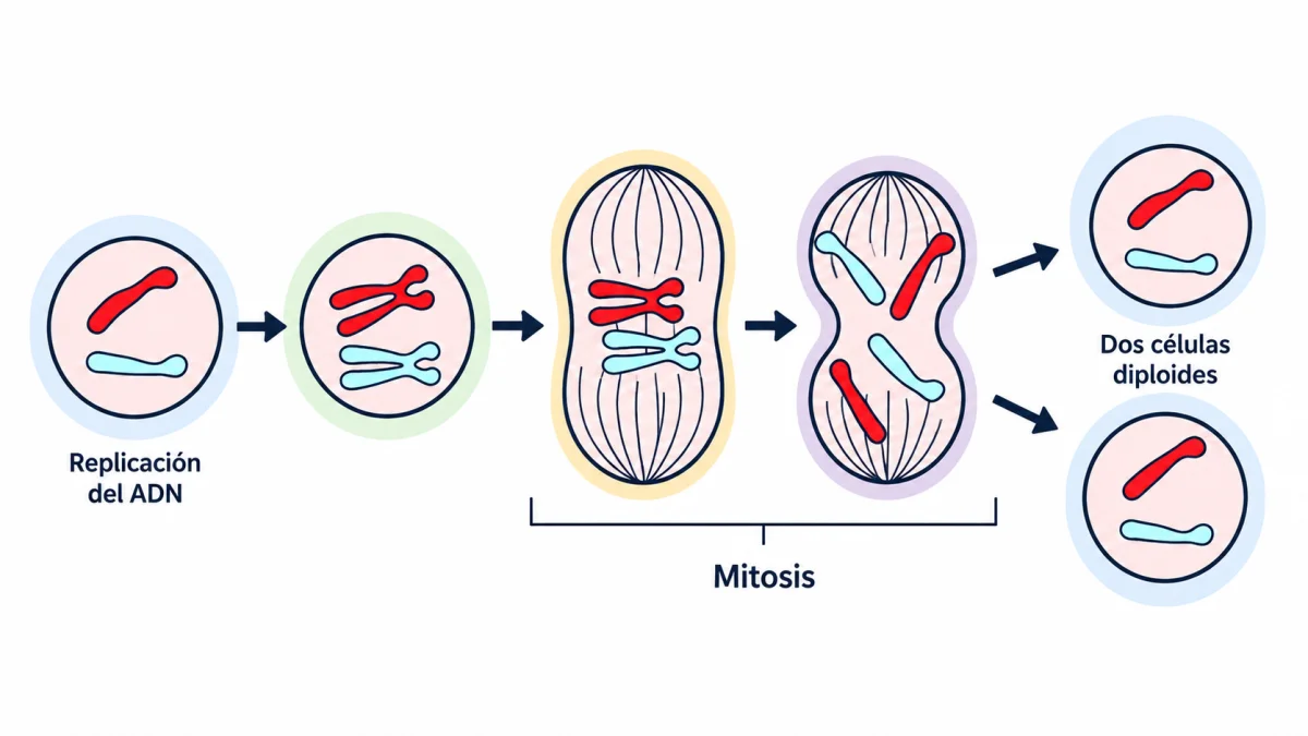 Qué es la mitosis y cuáles son sus fases
