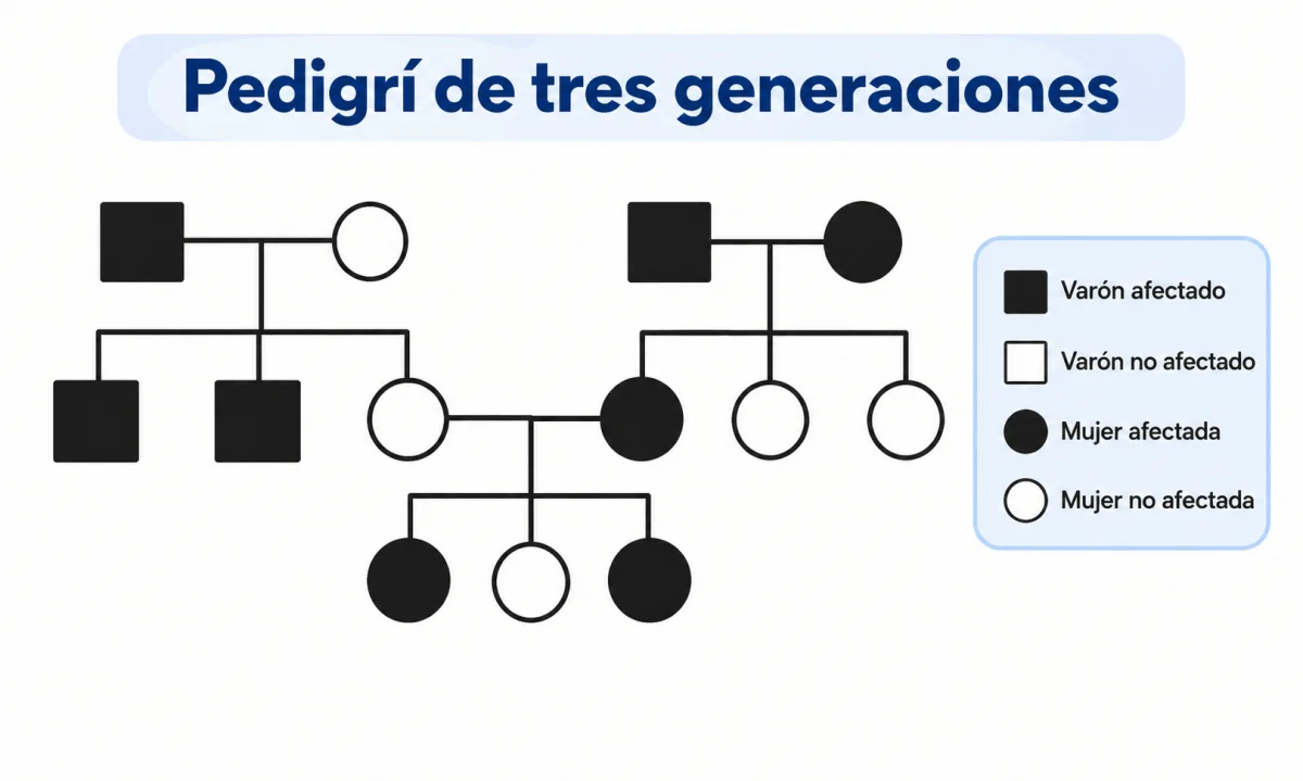 Problemas de árbol genealógico o pedigree: cómo resolverlos