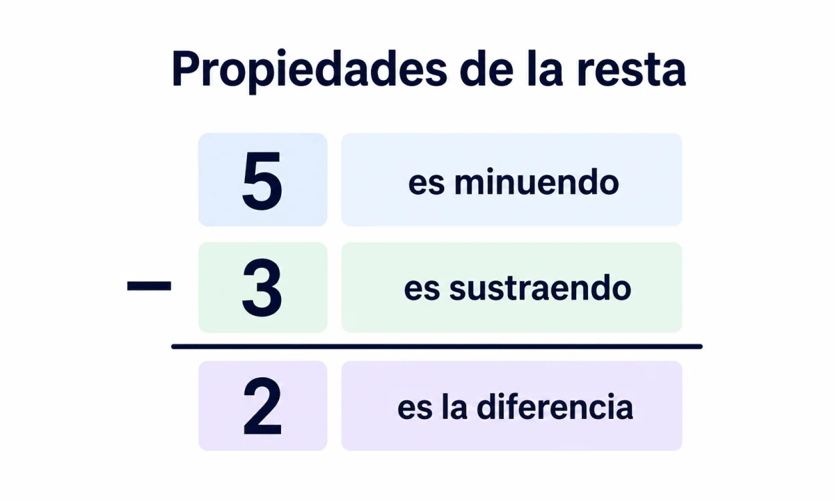 Propiedades de la resta: cuáles son y cómo se aplican
