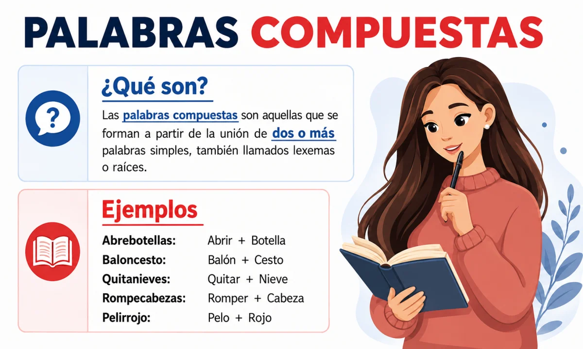 Qué son las palabras compuestas: definición, tipos y ejemplos