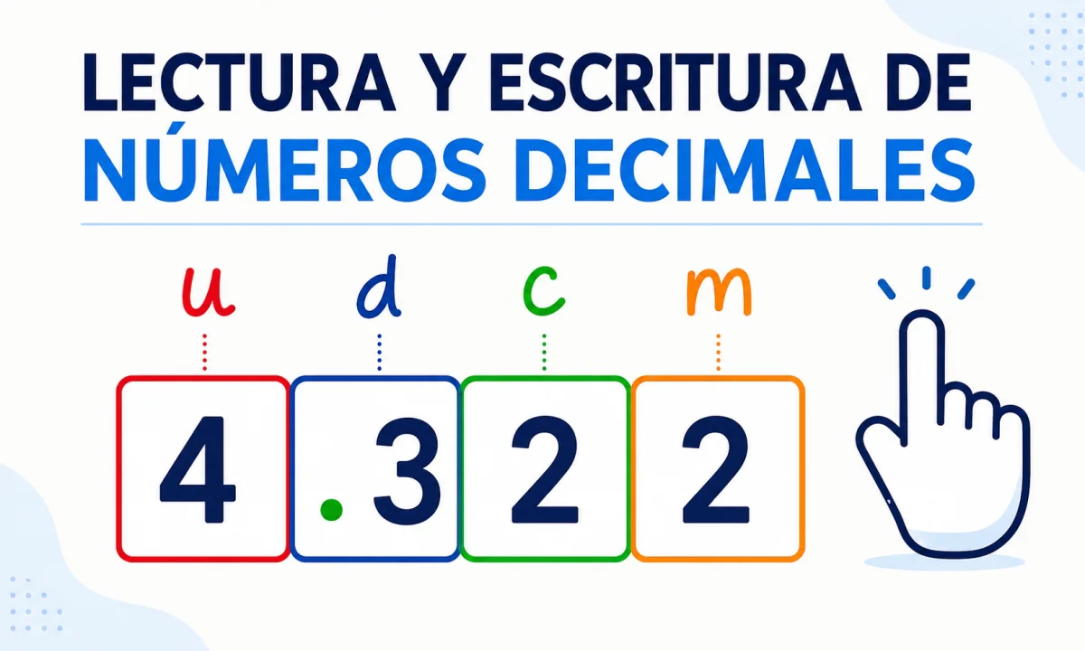 Escribir los números decimales: explicación, ejemplos y ejercicios