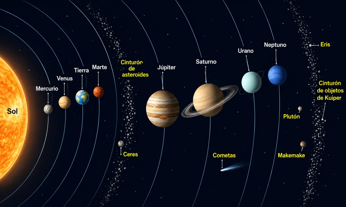 Cuántos planetas hay en el sistema solar actualmente y cuáles son