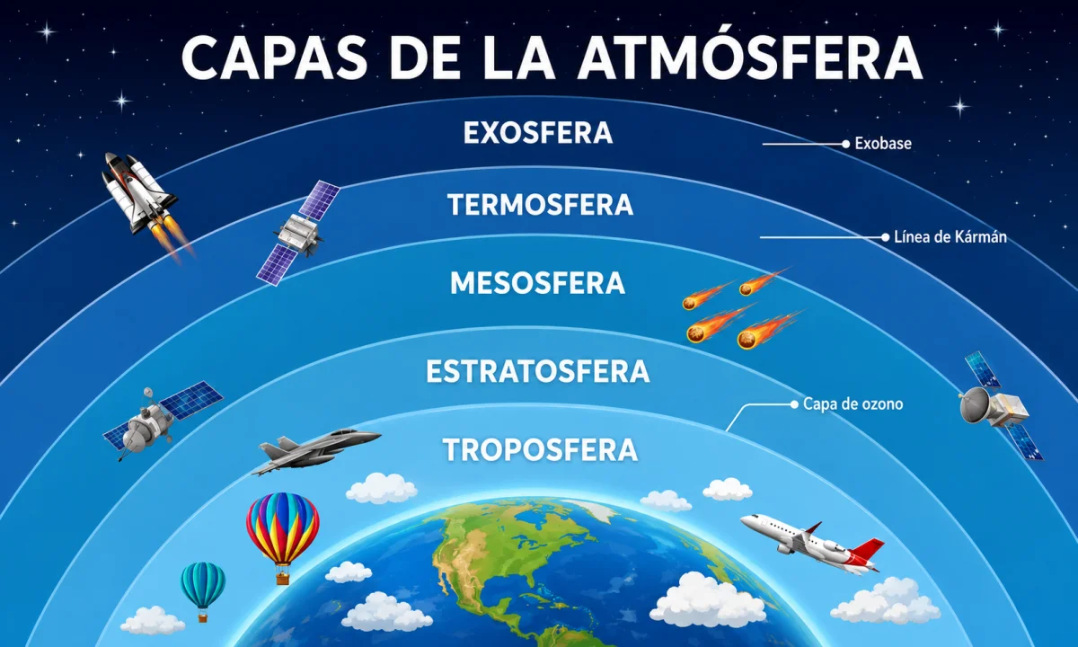Capas de la atmósfera: ¿cuáles son y qué características tiene cada una?