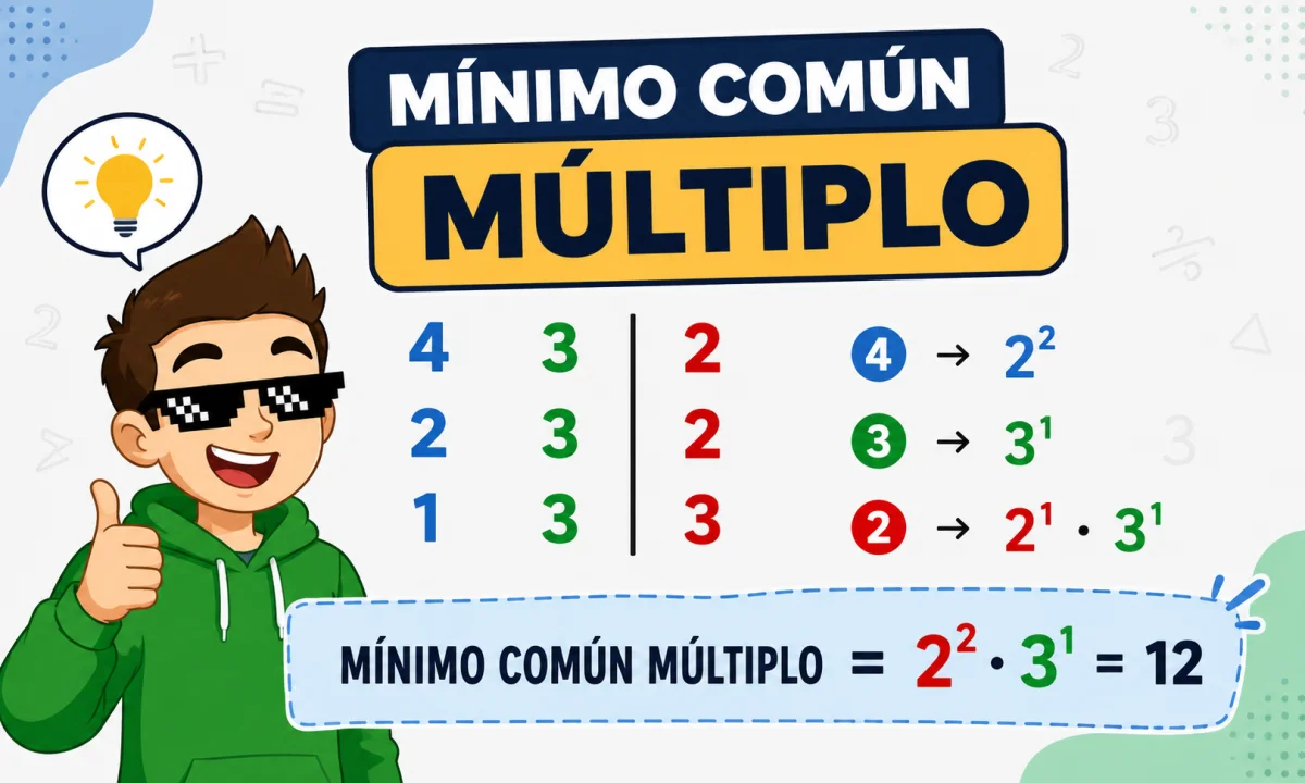 Cómo sacar el mínimo común múltiplo paso a paso
