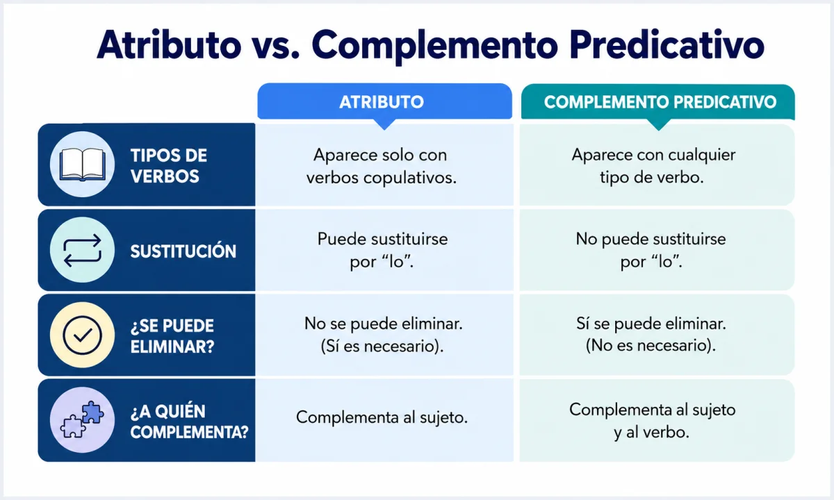 Diferencia entre el complemento predicativo y el atributo: claves para distinguirlos