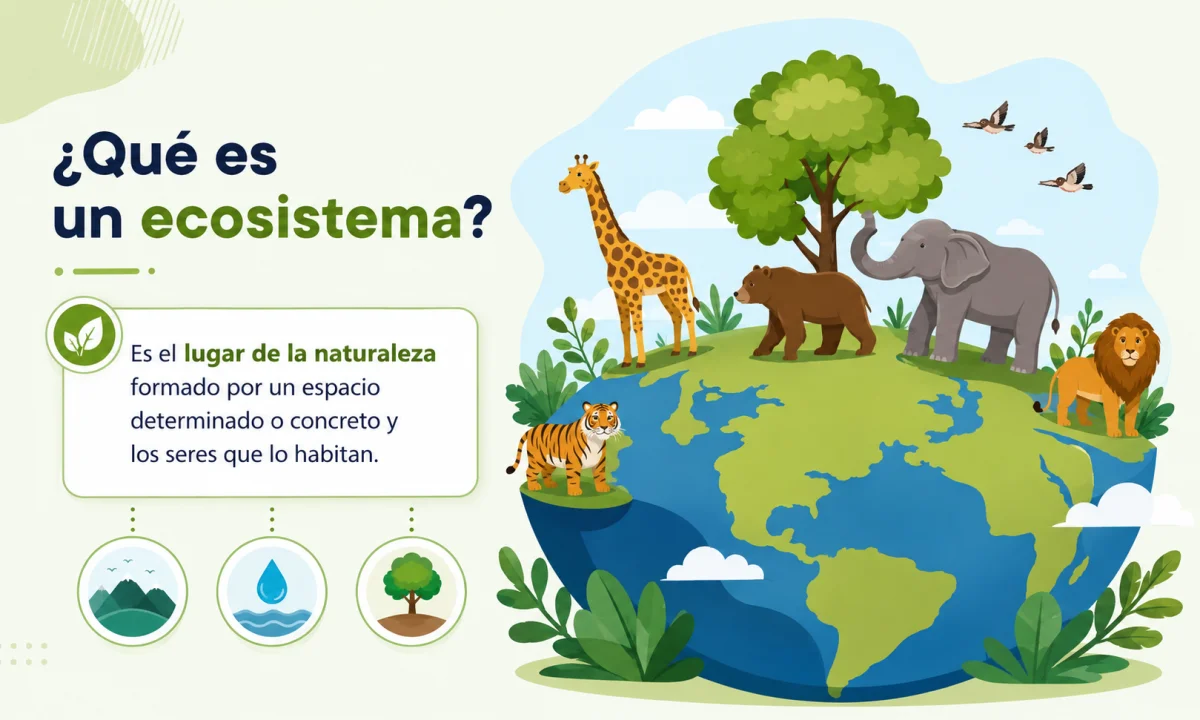 Ecosistema: definición para niños y explicación de sus componentes