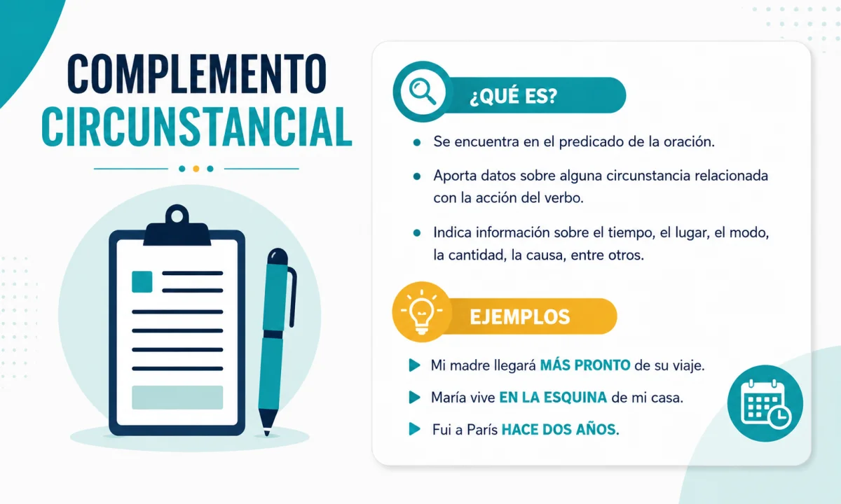 El Complemento Circunstancial: qué es, tipos y cómo identificarlo