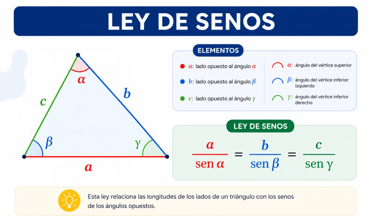 Teorema del seno: fórmula, aplicación y ejercicios resueltos