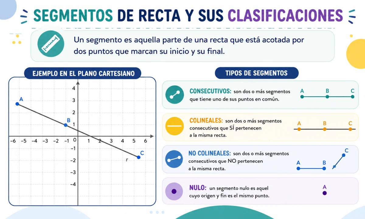 Qué son los segmentos y sus tipos: definición, clasificación y ejemplos