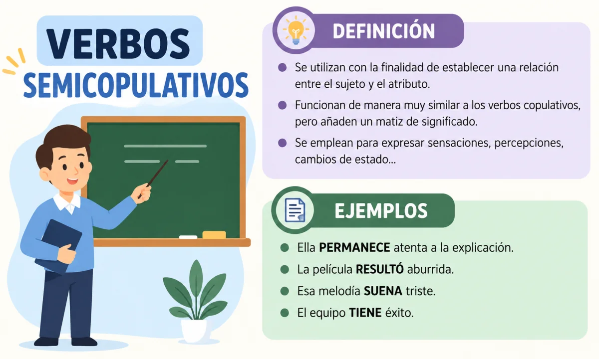 Verbos pseudocopulativos o semipredicativos: qué son y cómo reconocerlos