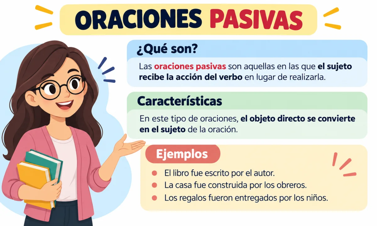 Las oraciones pasivas: tipos y características