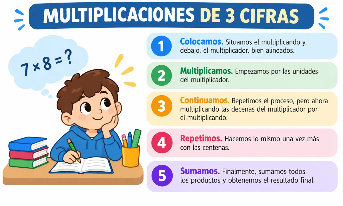 Problemas de multiplicaciones de tres cifras: cómo resolverlos paso a paso