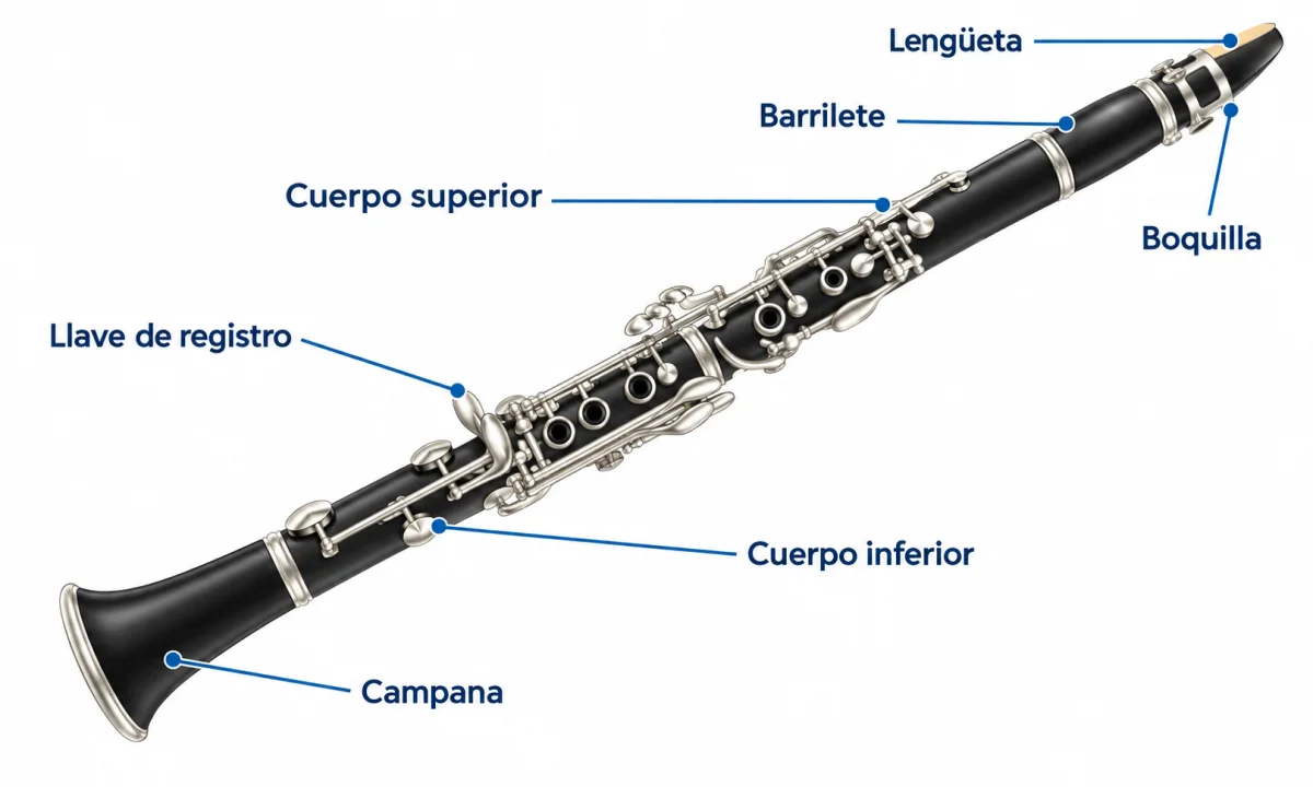 Partes del clarinete