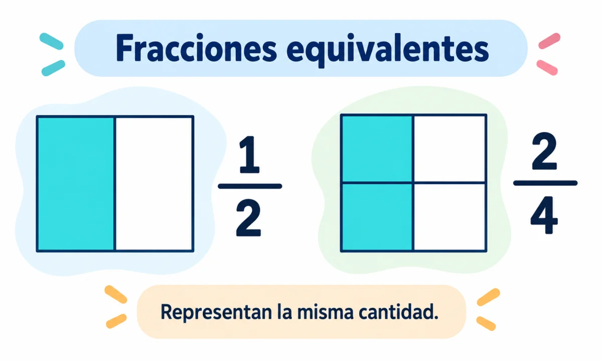 Qué son las fracciones equivalentes