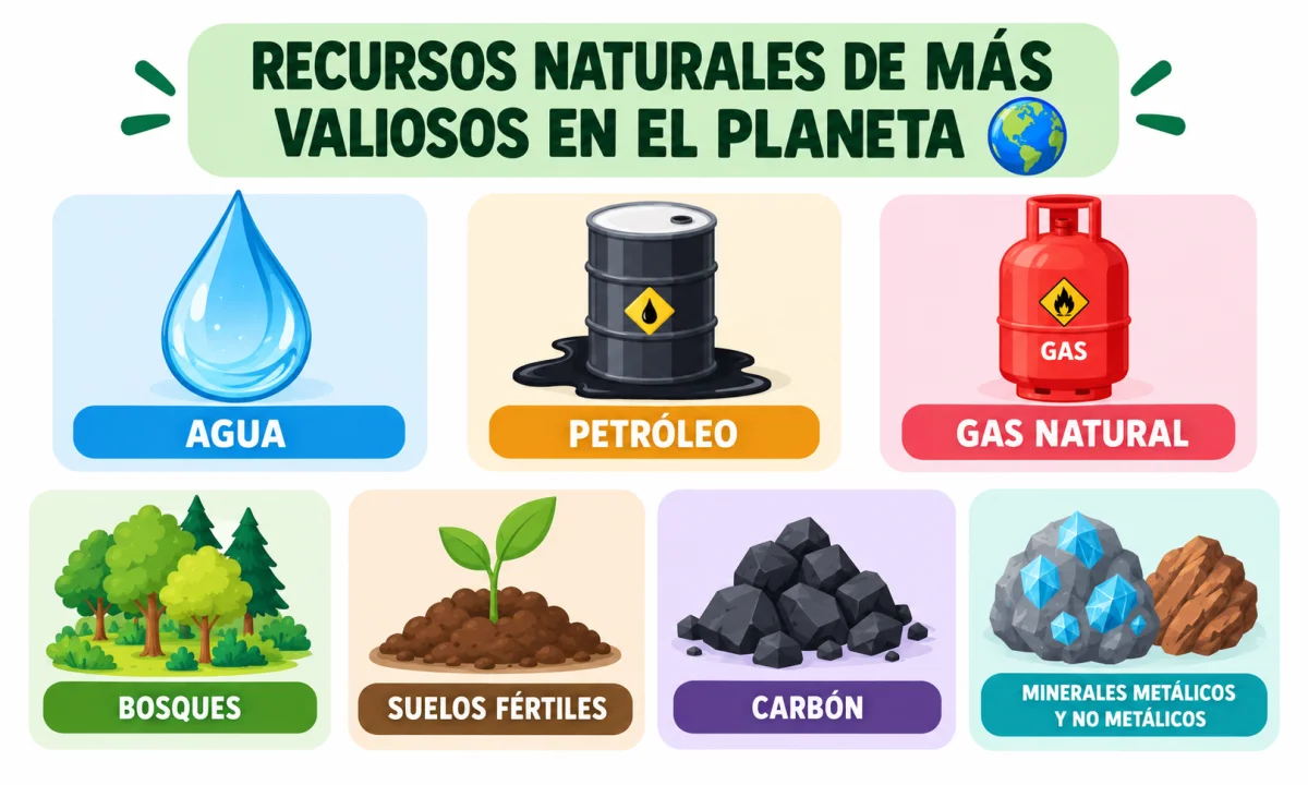 Recursos naturales: tipos y ejemplos
