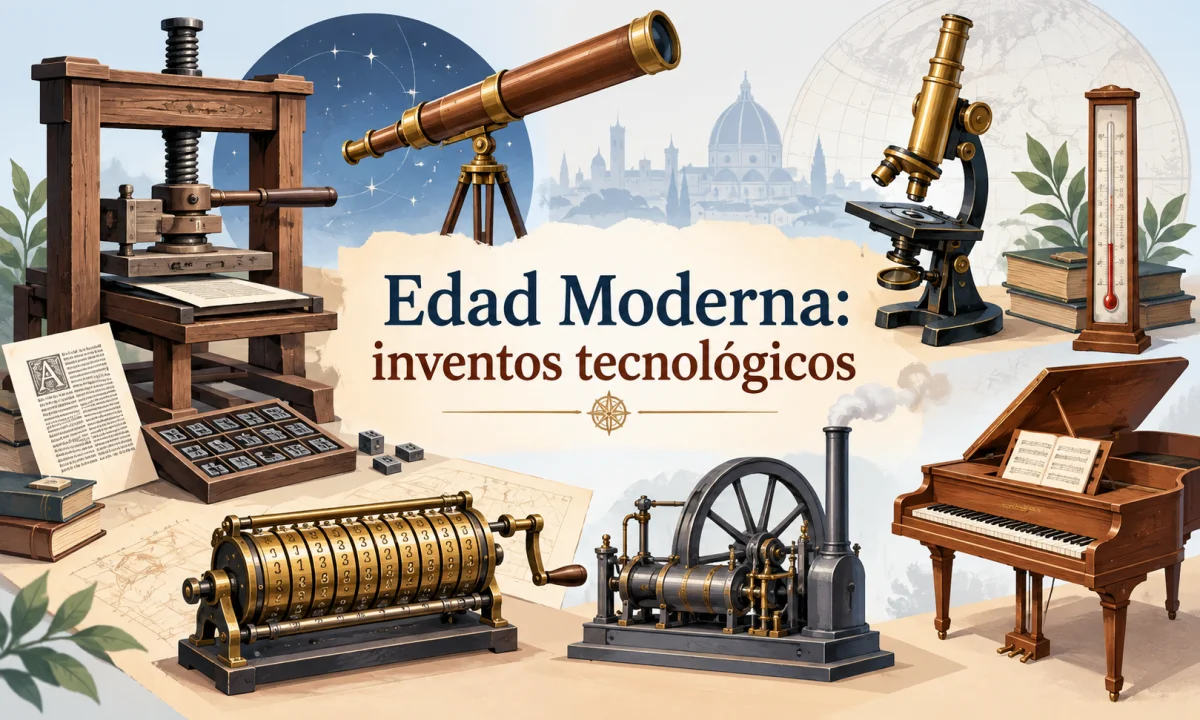 Edad Moderna: inventos tecnológicos y sus principales avances - Resumen