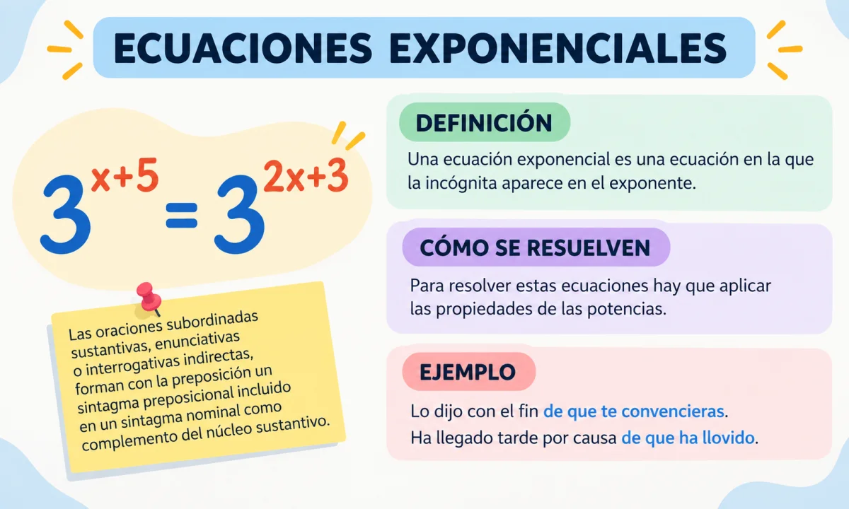 Qué es una ecuación exponencial y cómo se resuelve