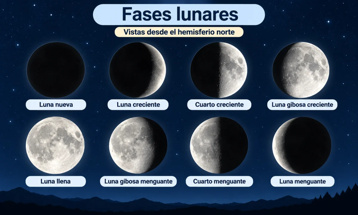Por qué hay fases de la Luna y cómo se producen