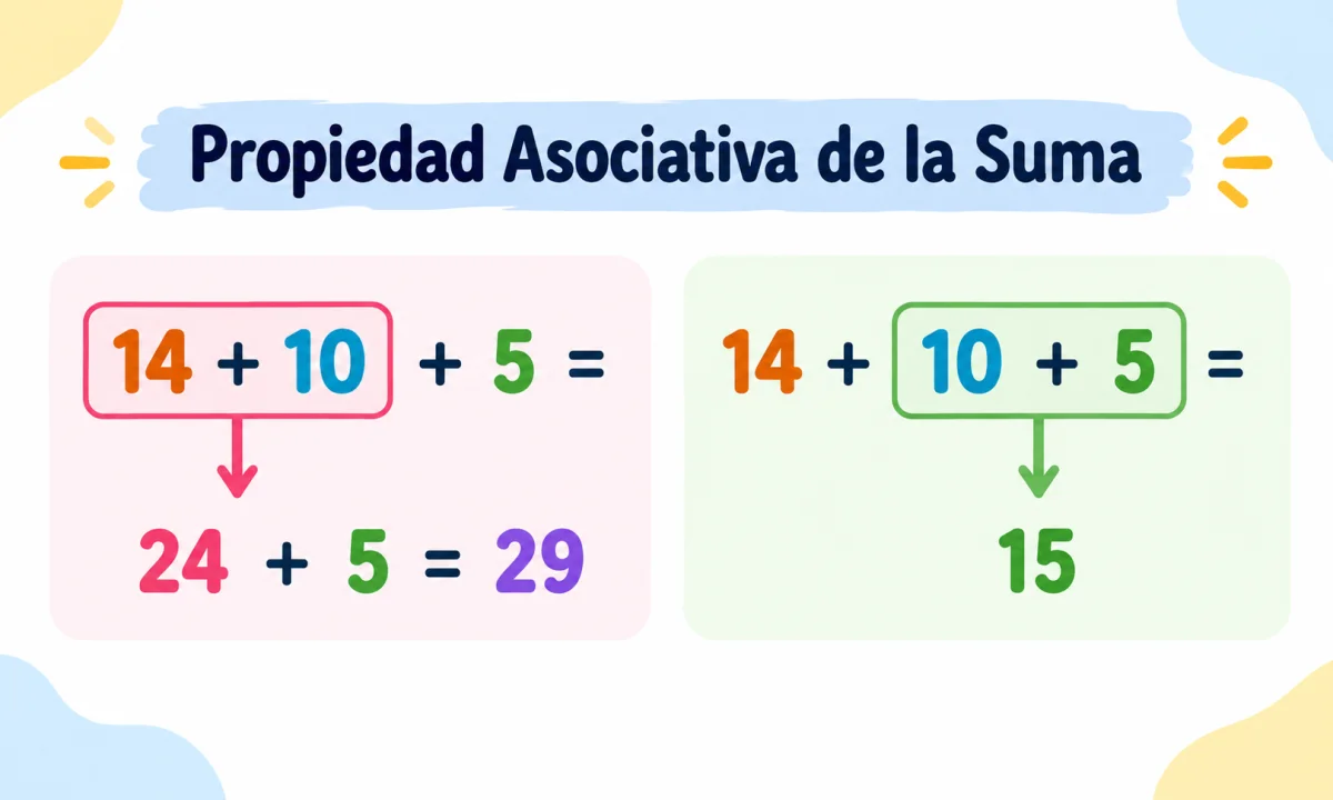 Qué es la propiedad asociativa de la suma: explicación y ejemplos