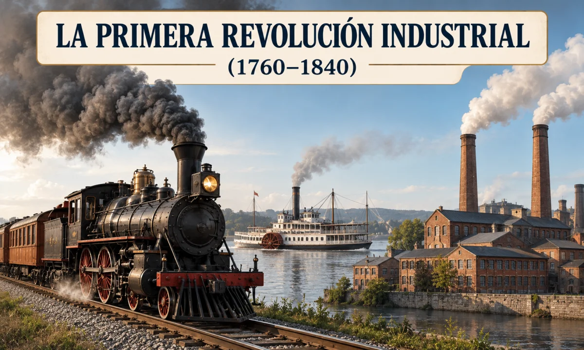 Características de la primera Revolución Industrial: cambios económicos, tecnológicos y sociales