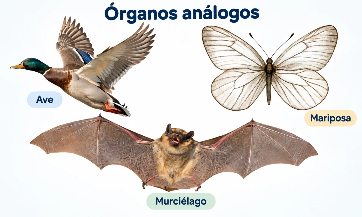 Qué son los órganos análogos y cuáles son sus características