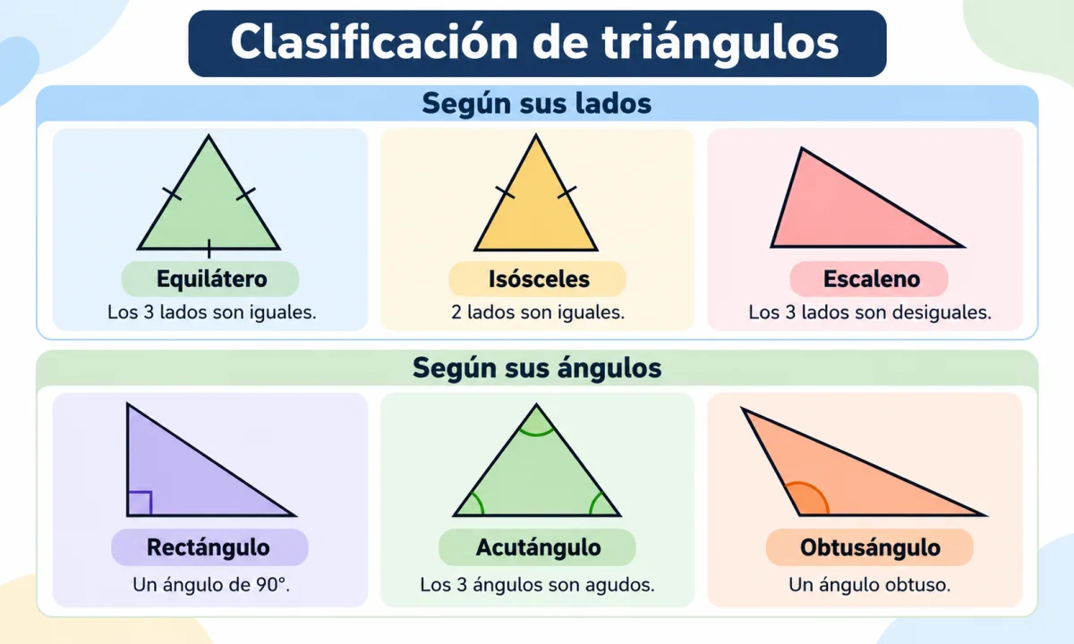 Clasificación de ángulos según sus lados: tipos y medidas
