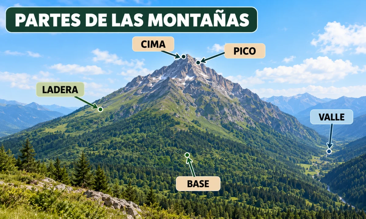 Cuáles son las partes de una montaña y cómo se forman