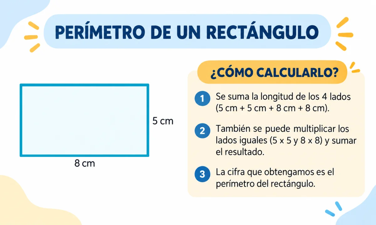 Cómo sacar el perímetro de un rectángulo