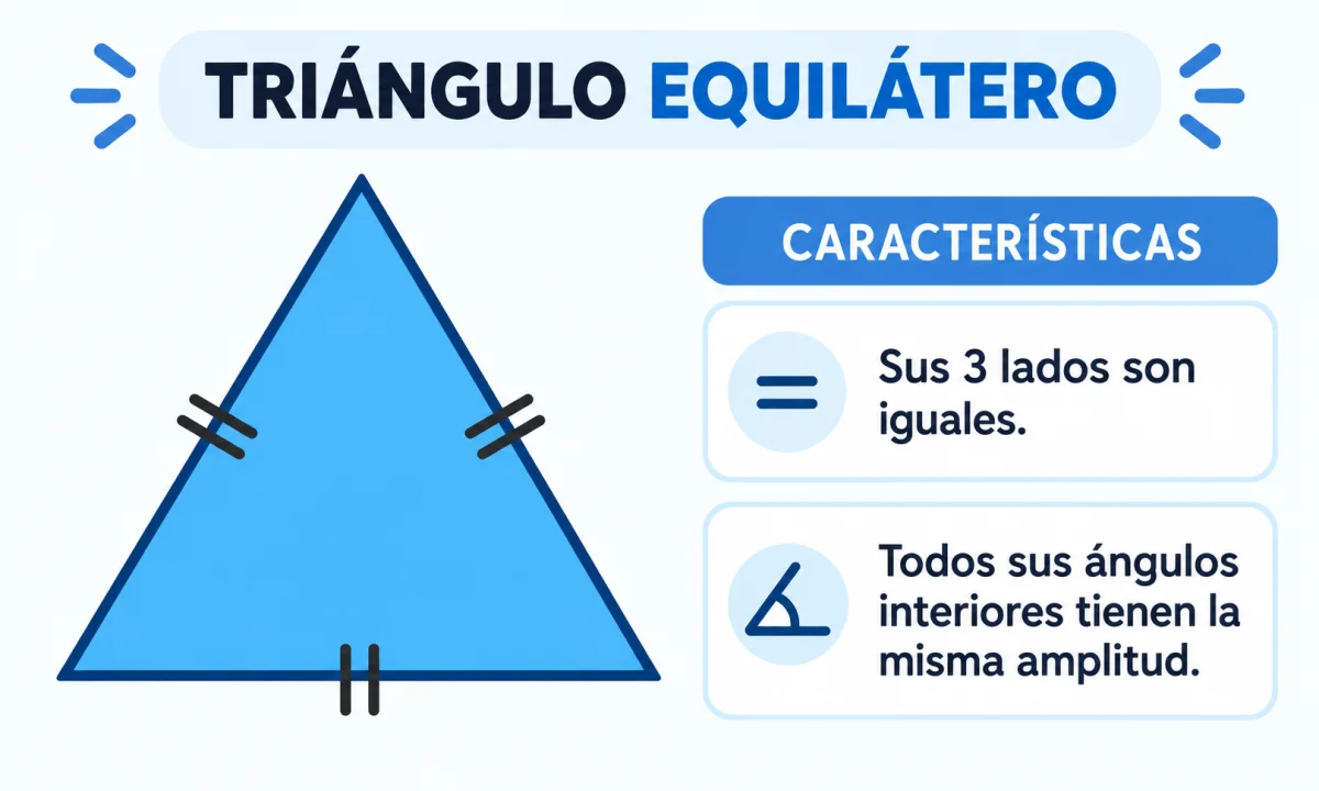 Triángulo equilátero: características principales