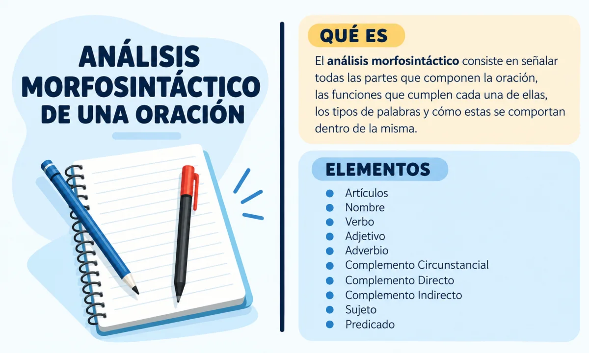 El análisis morfosintáctico de una oración: cómo hacerlo paso a paso