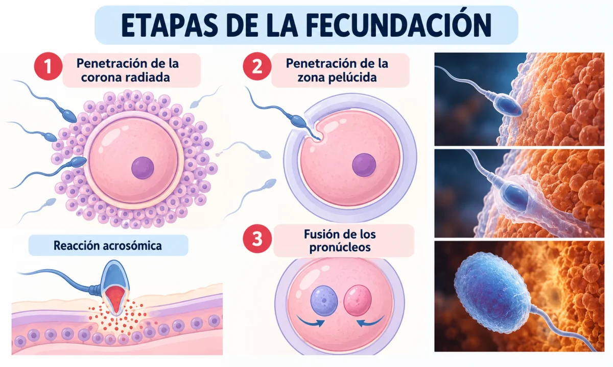 Fases de la fecundación: resumen y tipos principales